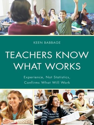 cover image of Teachers Know What Works